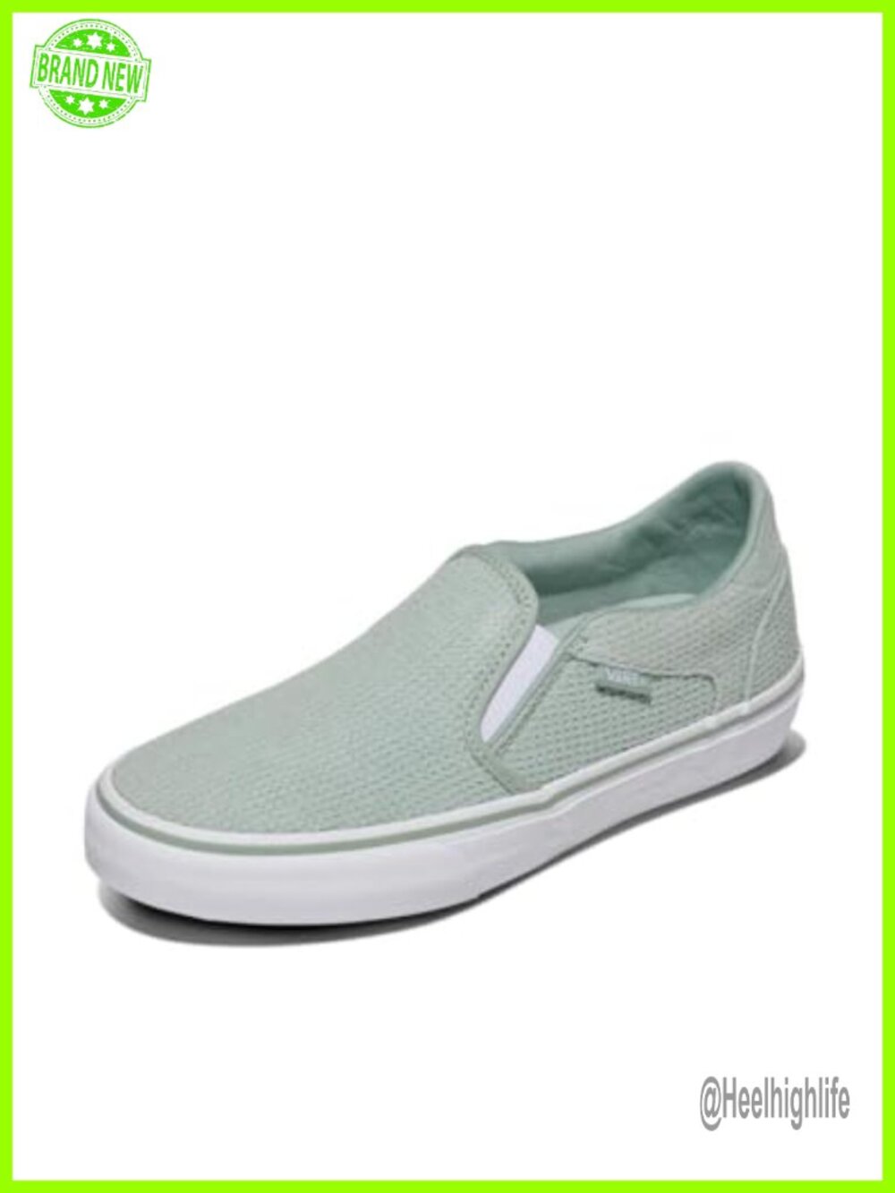 Vans Asher Deluxe Slip-On Sneaker Canvas Ortholite Comfort Casual Shoe